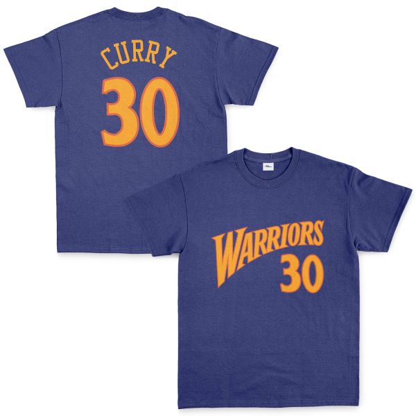 Stephen Curry 30 Golden State Forma Tişört L - İndigo Mavisi