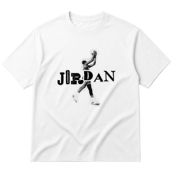 Jordan Dunks Oversize Tişört L - Beyaz