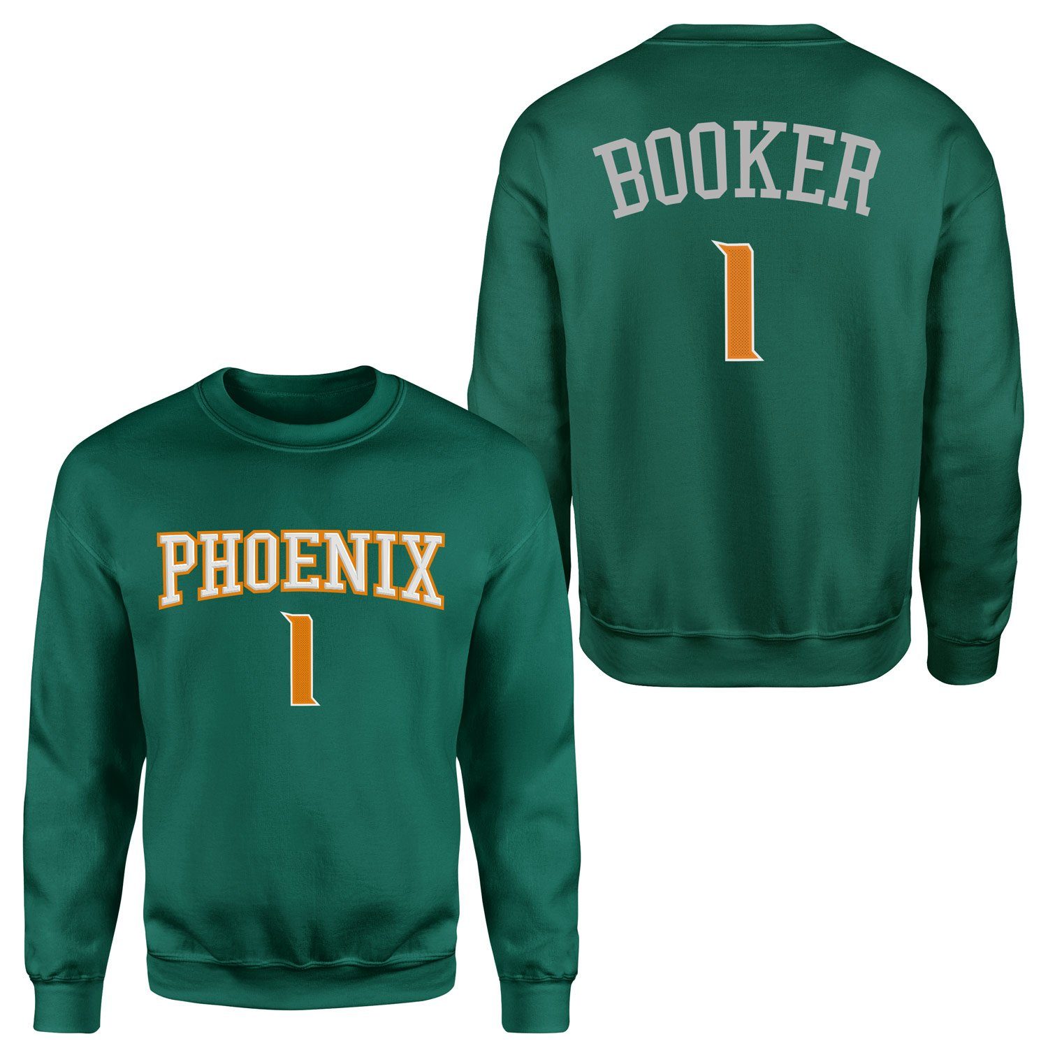 Devin Booker Phoenix Forma Sweatshirt M - Nefti Yeşili