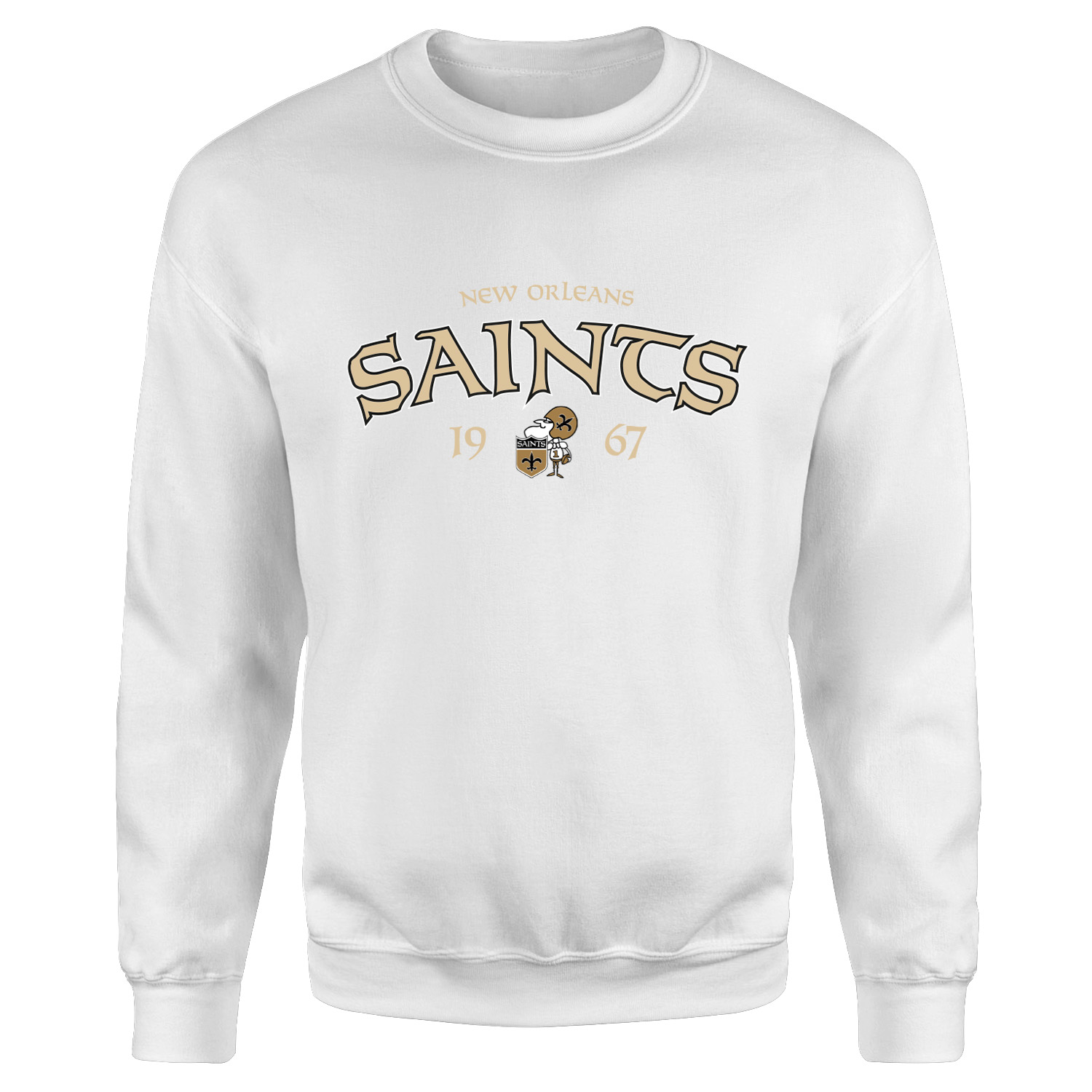 New Orleans Saints 1967 Sweatshirt M - Beyaz