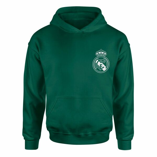 Real Madrid Badge Hoodie L - Nefti Yeşili