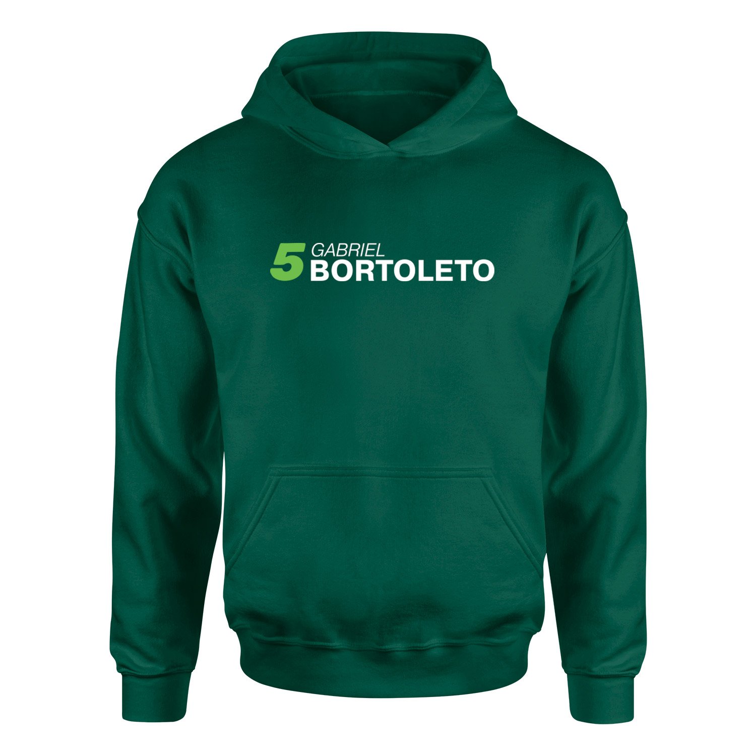 Gabriel Bortoleto 5 Hoodie L - Nefti Yeşili