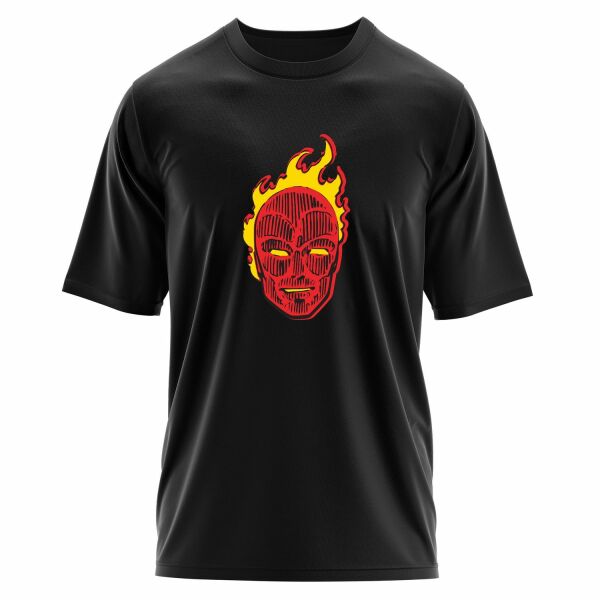 Human Torch Oversize Tişört S - Siyah