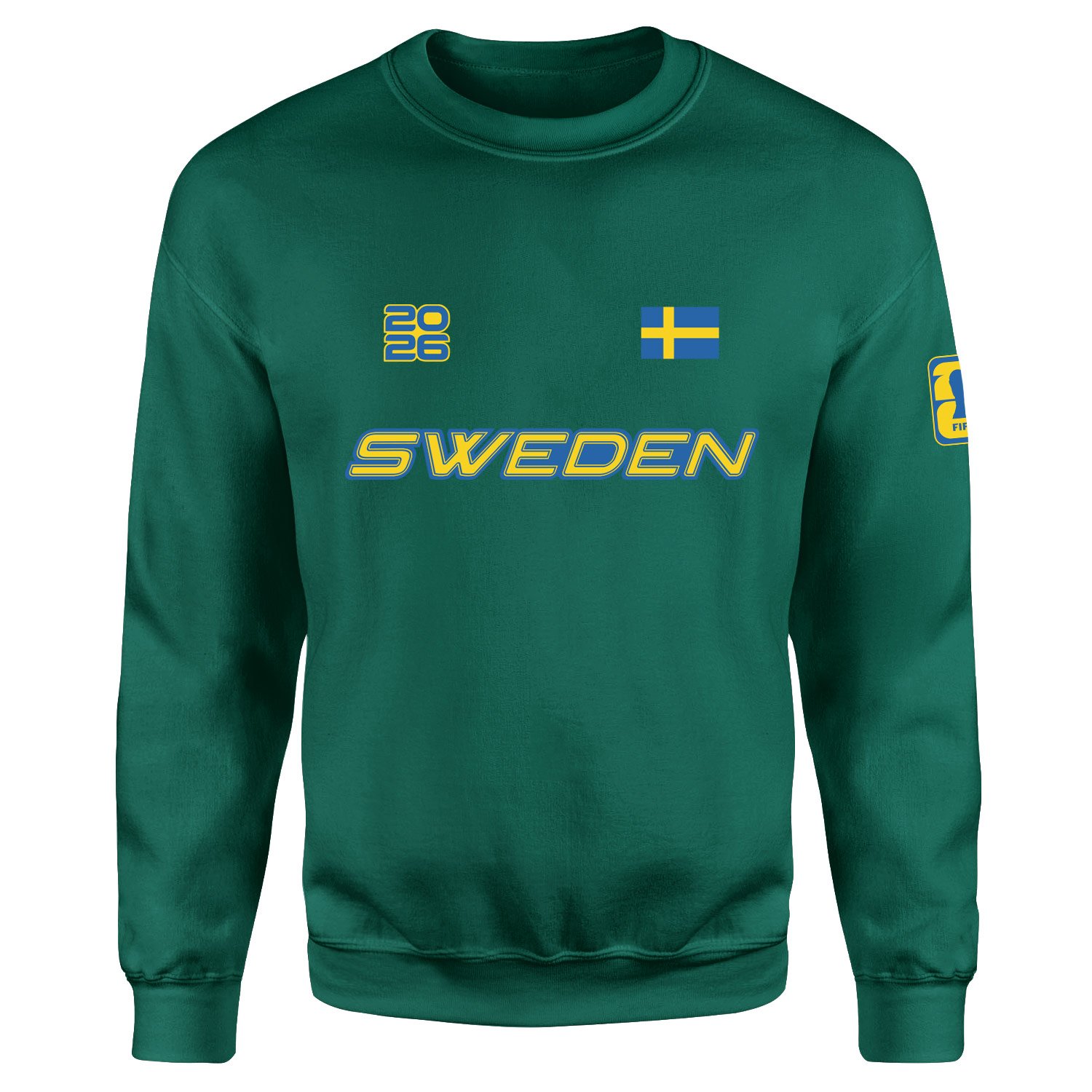 İsveç 2026 Sweatshirt S - Nefti Yeşili