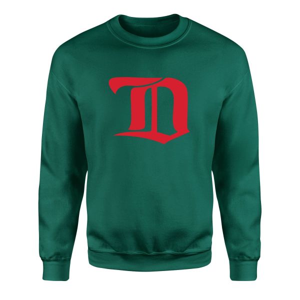 Detroit Red Wings Retro Sweatshirt S - Nefti Yeşili