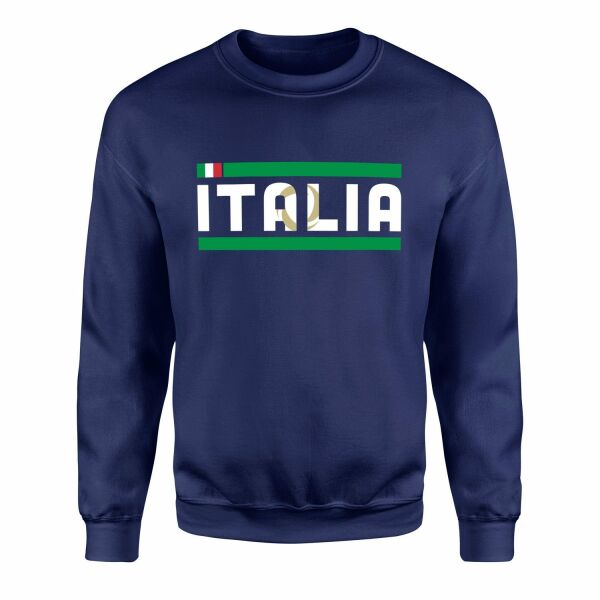 Italia Sweatshirt L - İndigo Mavisi