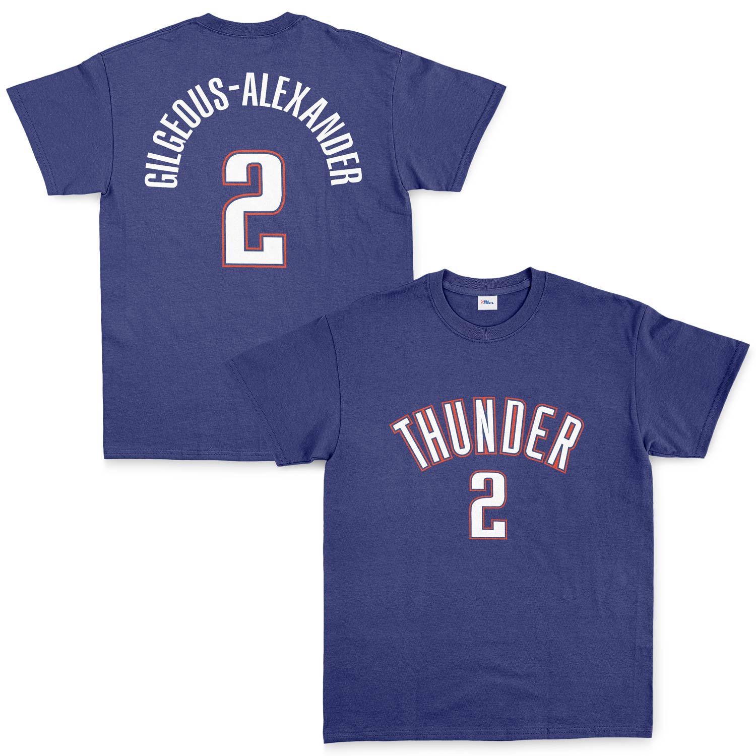 Shai Gilgeous-Alexander Oklahoma Forma Tişört M - İndigo Mavisi | OUTLET