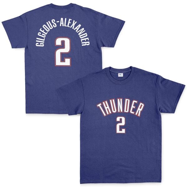 Shai Gilgeous-Alexander Oklahoma Forma Tişört M - İndigo Mavisi | OUTLET