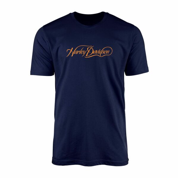 Harley-Davidson Script Tişört XL - İndigo Mavisi