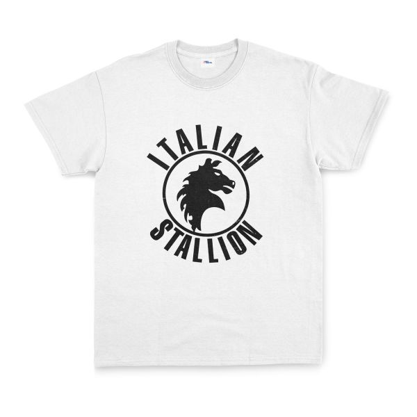 Italian Stallion Tişört L - Beyaz