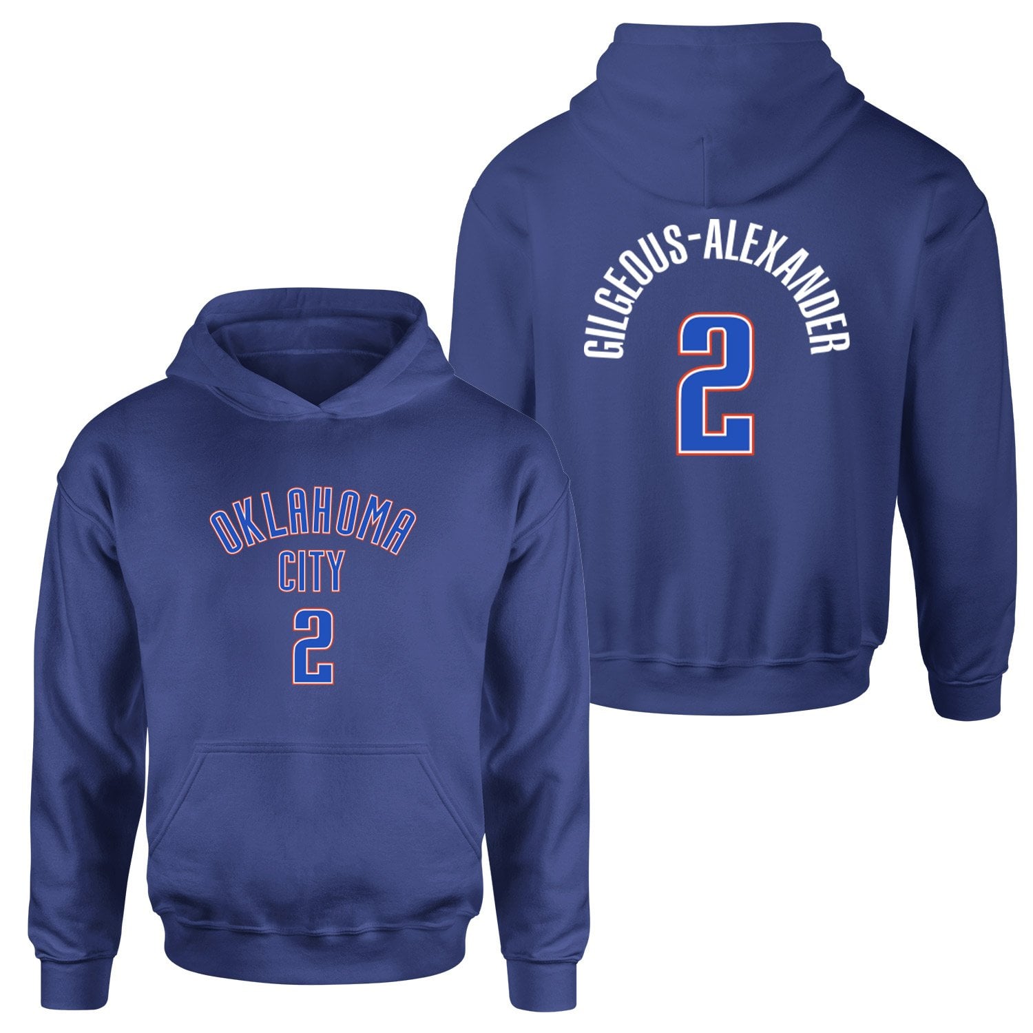 Shai Gilgeous-Alexander Oklahoma Forma Hoodie XL - İndigo Mavisi