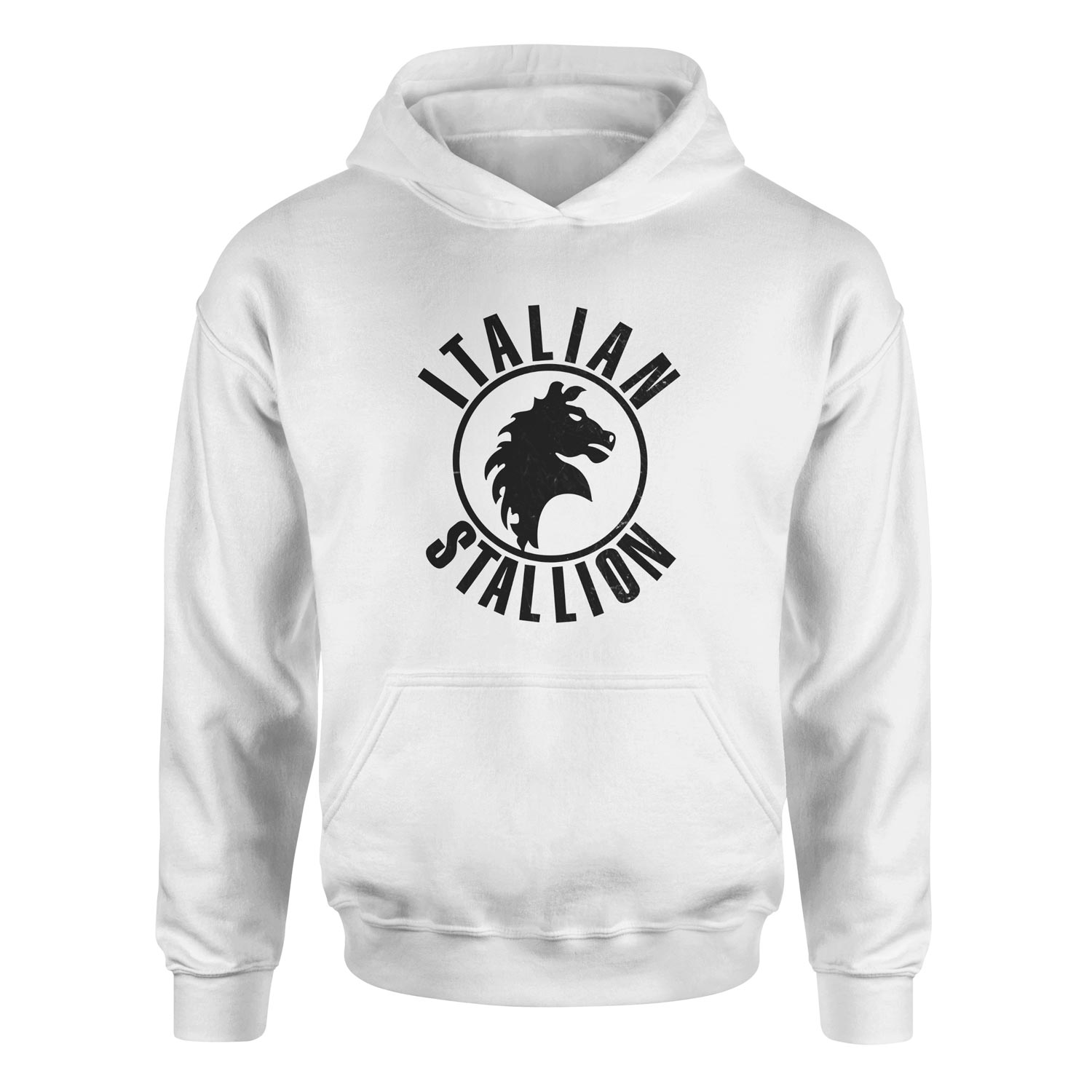 Italian Stallion Hoodie S - Beyaz