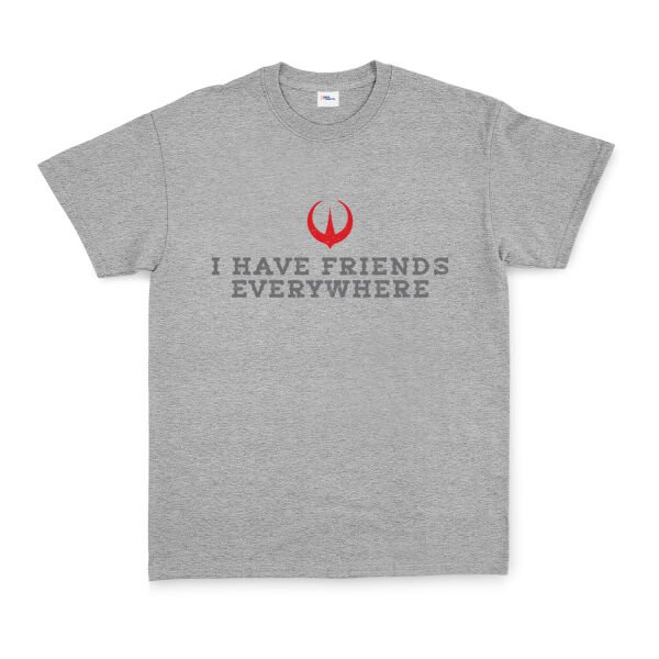 I Have Friends Everywhere Tişört M - Gri