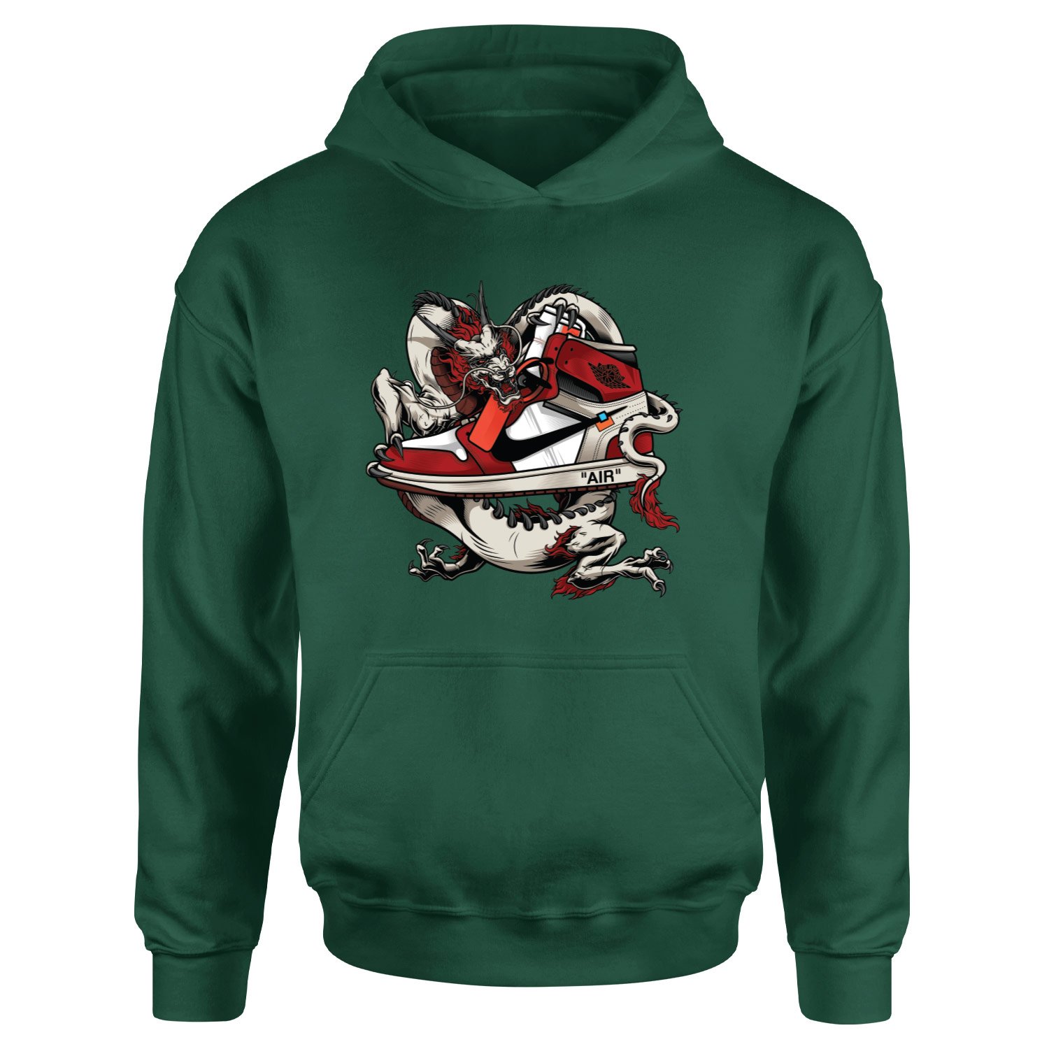 Air Jordan Dragon Hoodie M - Nefti Yeşili