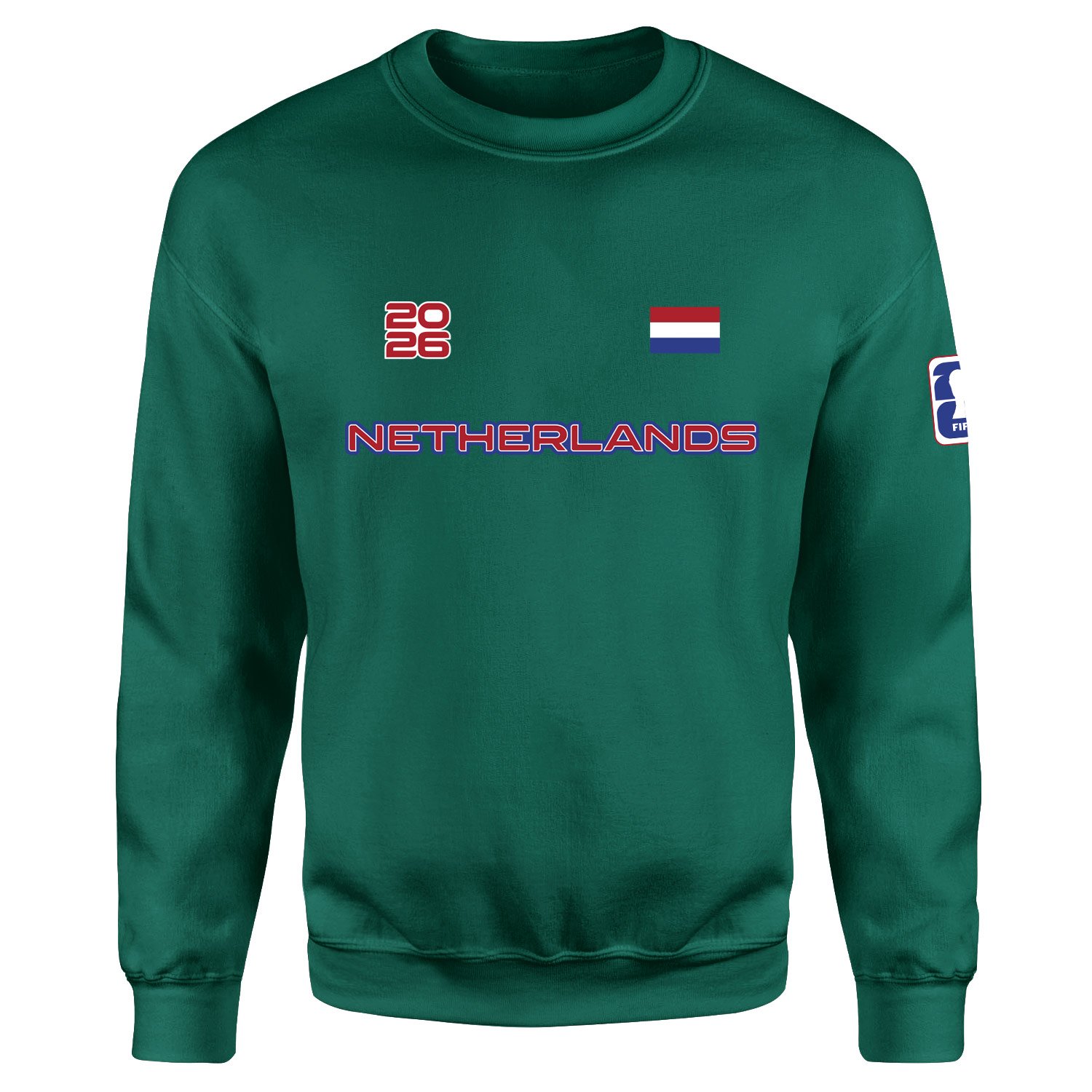 Hollanda 2026 Sweatshirt M - Nefti Yeşili