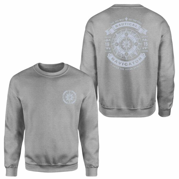 Nautical Navigator Sweatshirt XXL - Gri