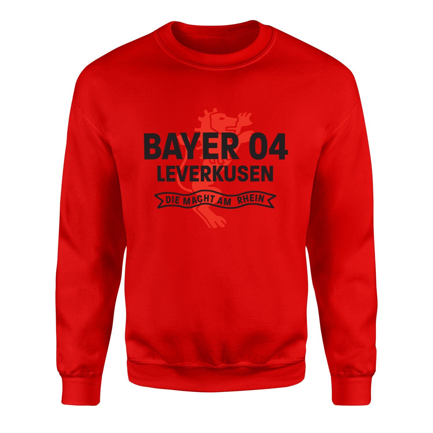 B04 Leverkusen Die Macht Am Rhein Sweatshirt L - Kırmızı