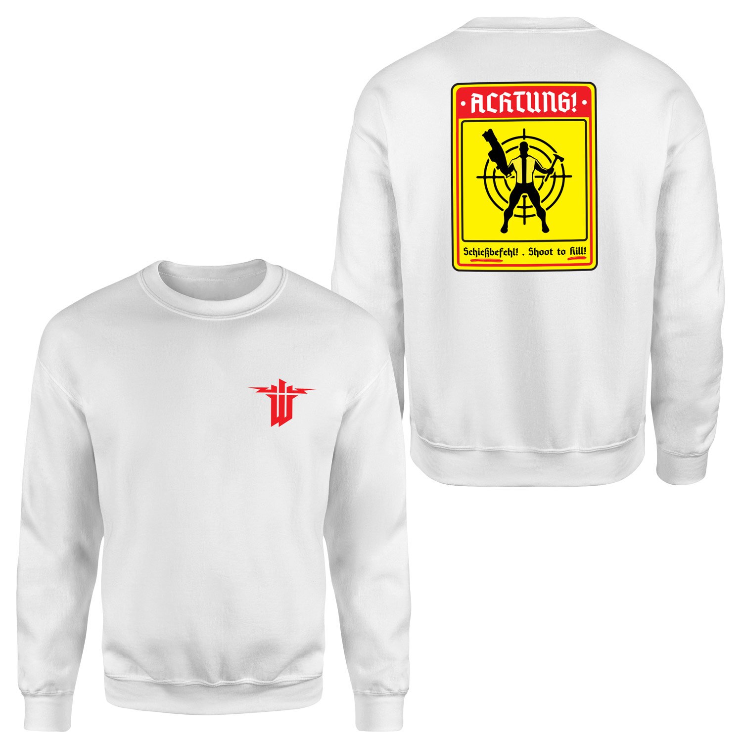Achtung Schießbefehl! | Wolfenstein Sweatshirt
