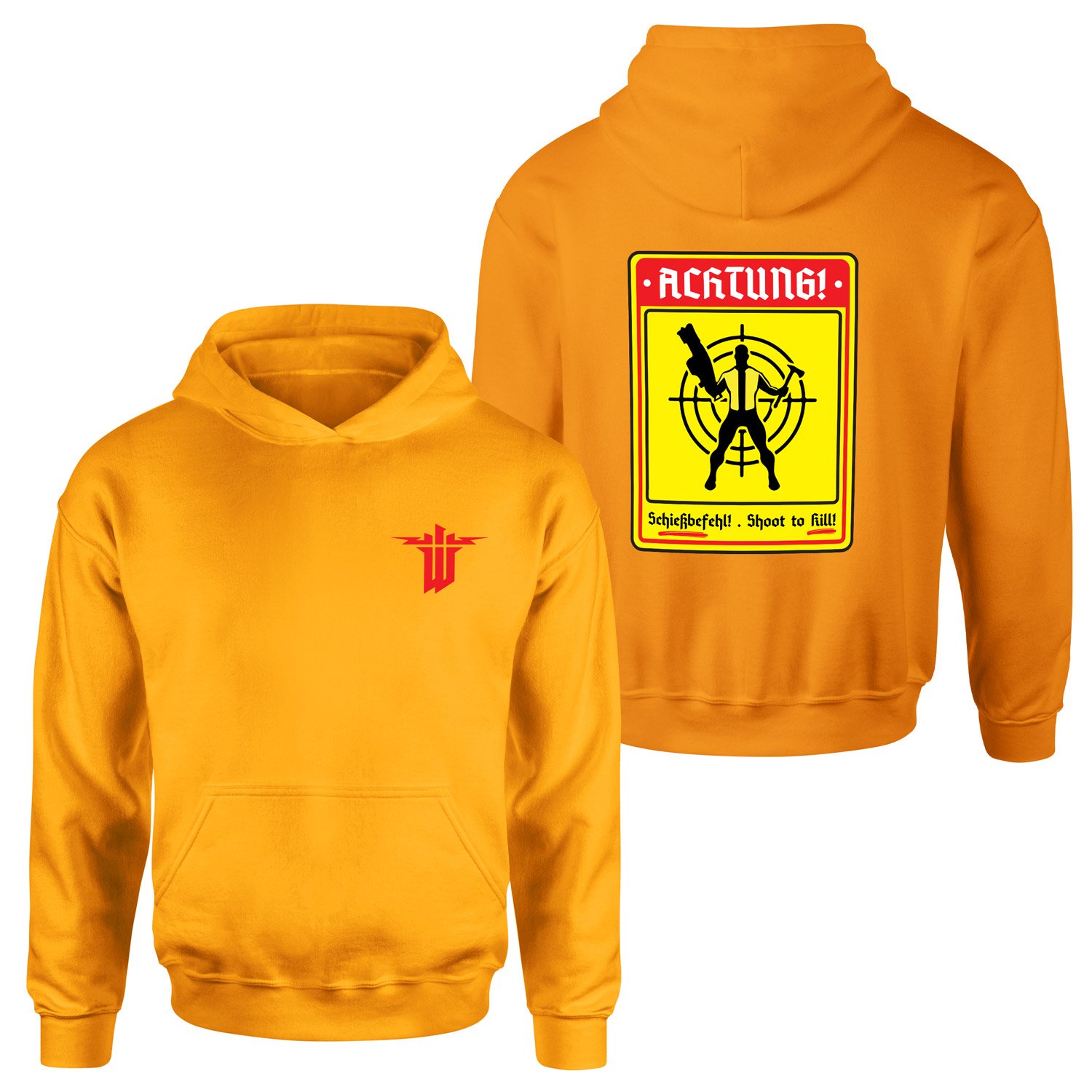 Achtung Schießbefehl! | Wolfenstein Hoodie