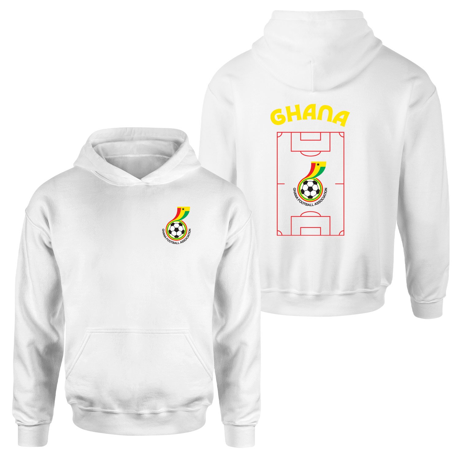Gana Dünya Kupası 2026 Hoodie XXL - Beyaz