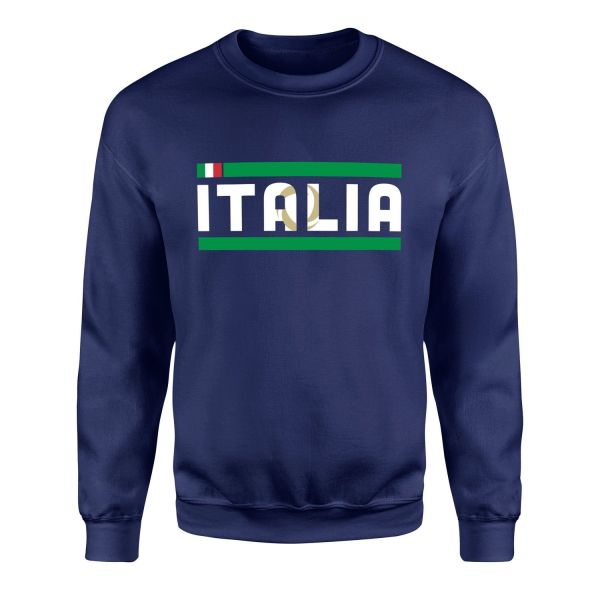 Italia Sweatshirt M - İndigo Mavisi