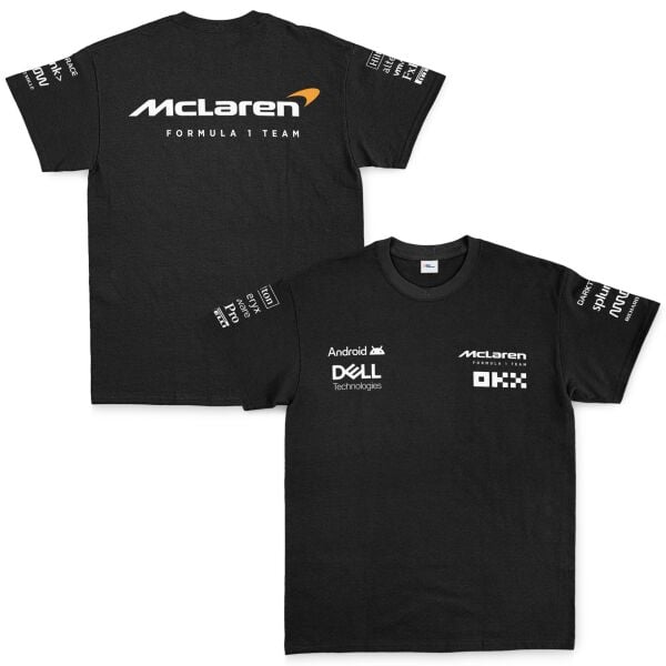 McLaren Racing 2024 Teamline White Edition Tişört XXL - Siyah | OUTLET