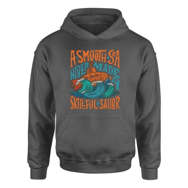 Smooth Sea Illustration Hoodie