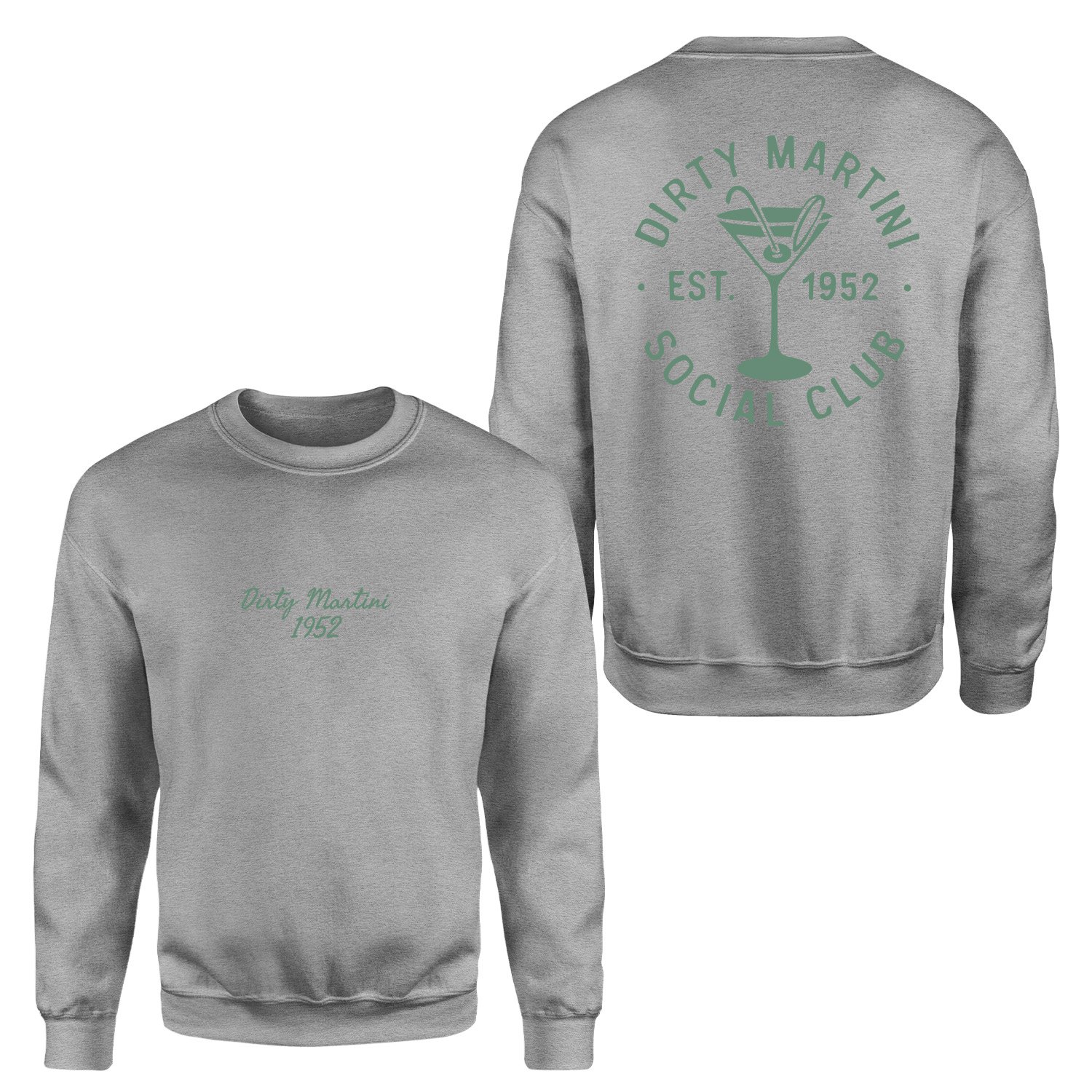 Dirty Martini 1952 Sweatshirt XXL - Gri