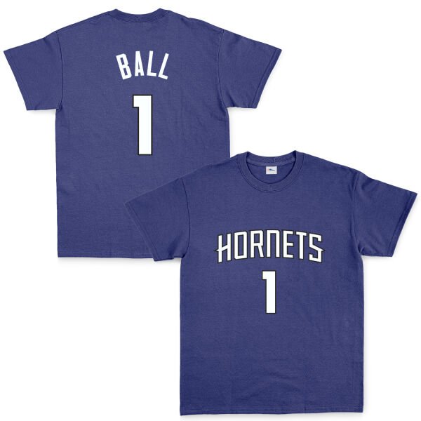 Lamelo Ball 1 Hornets Forma Tişört M - İndigo Mavisi