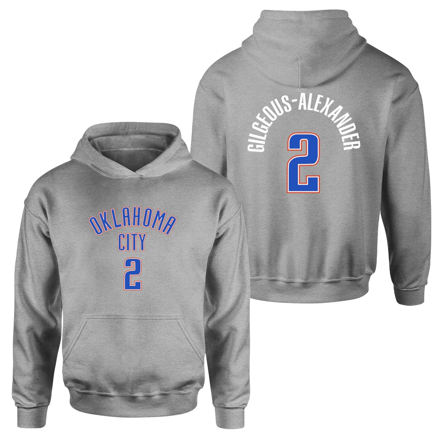 Shai Gilgeous-Alexander Oklahoma Forma Hoodie XL - Gri