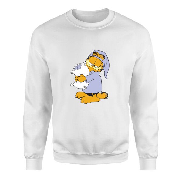 Garfield Sweatshirt L - Beyaz