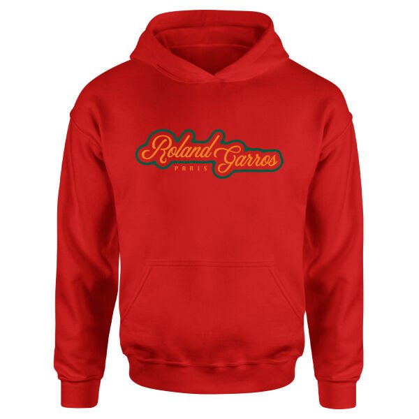 Roland Garros Hoodie L - Kırmızı