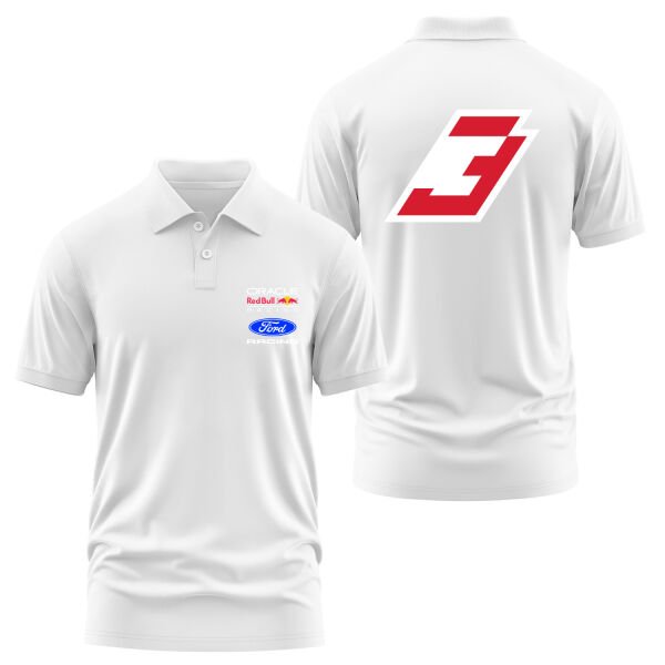 Max Verstappen Red Bull Jersey Polo Tişört S - Beyaz
