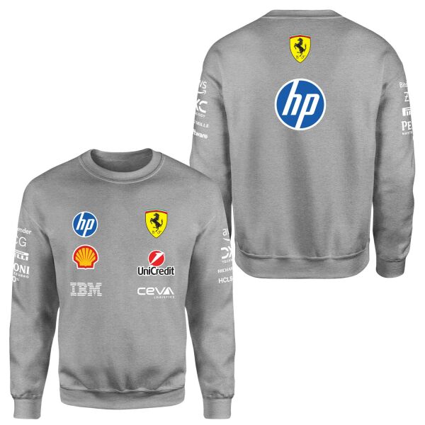 Scuderia Ferrari Teamline 2025 Sweatshirt L - Gri