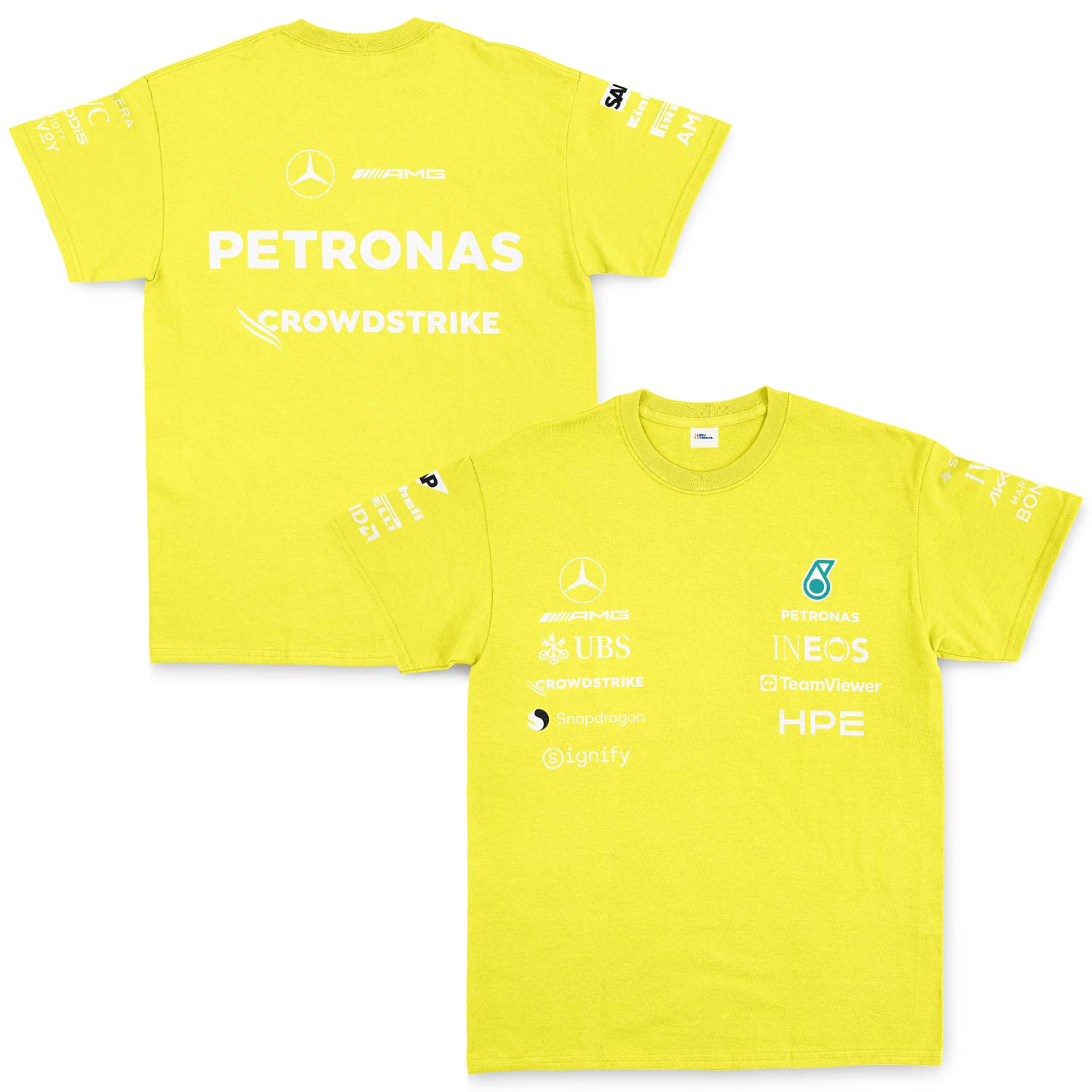 Mercedes AMG Petronas 2026 Teamline Tişört L - Sarı