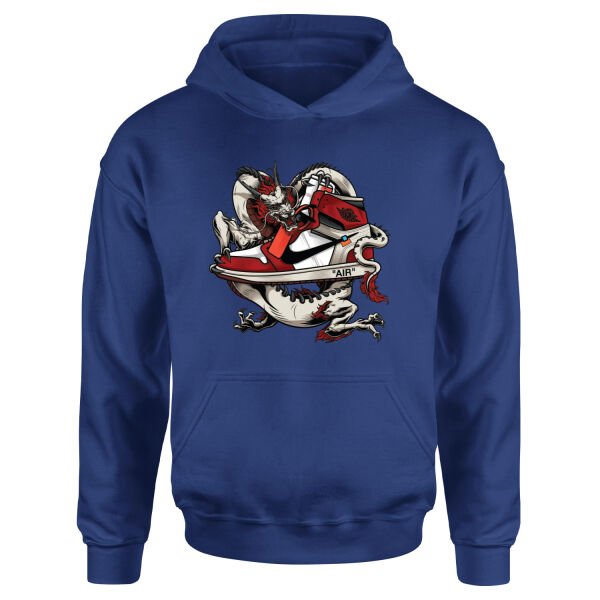 Air Jordan Dragon Hoodie L - İndigo Mavisi