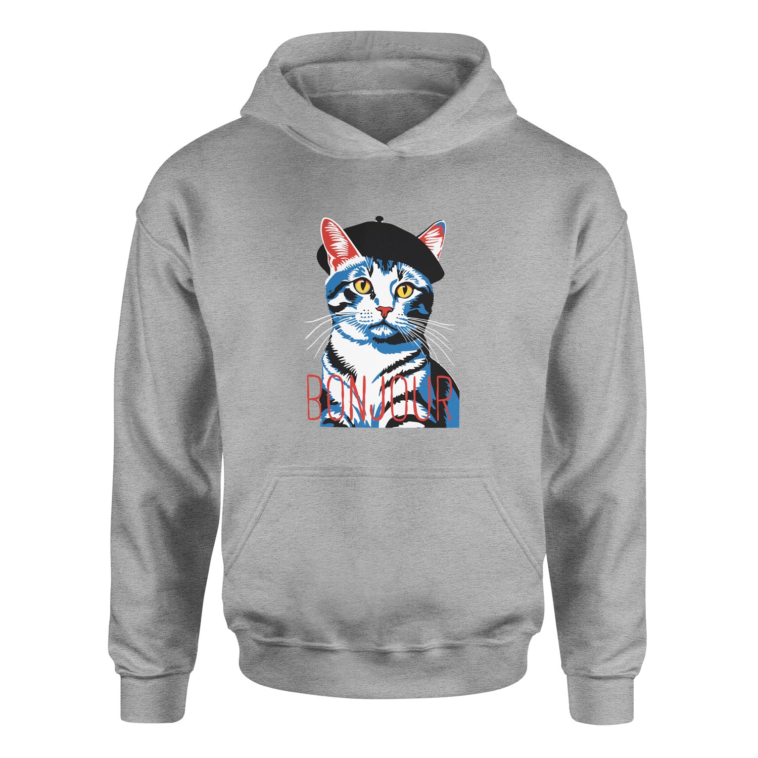 Bonjour Hoodie XXL - Gri