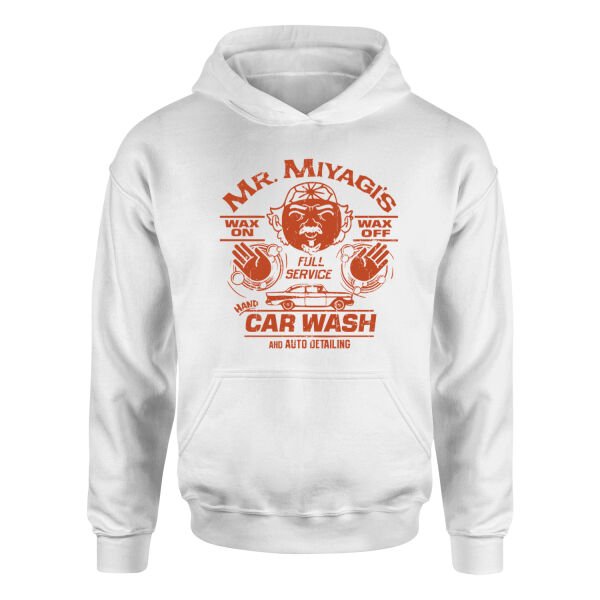 Mr. Miyagi Car Wash Hoodie S - Beyaz