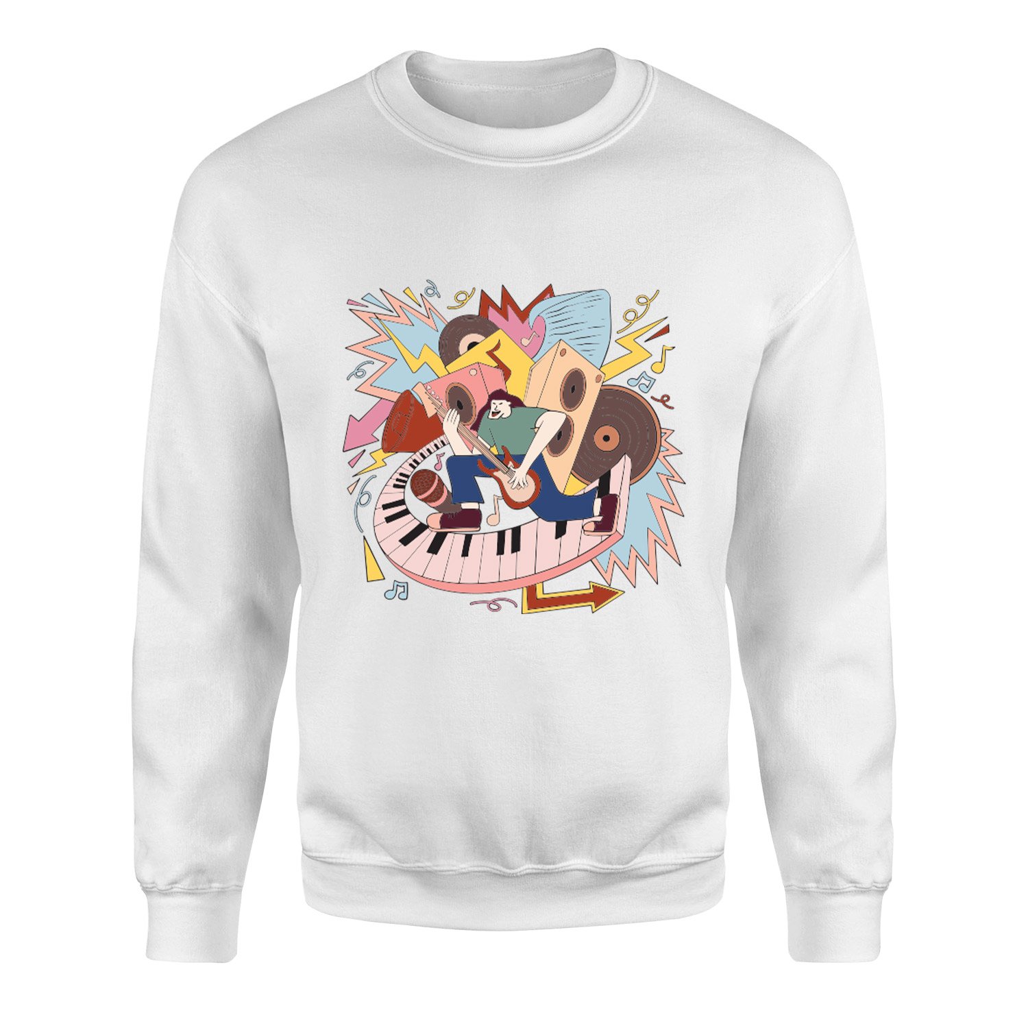 World of Music Sweatshirt S - Beyaz