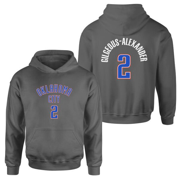 Shai Gilgeous-Alexander Oklahoma Forma Hoodie L - Füme