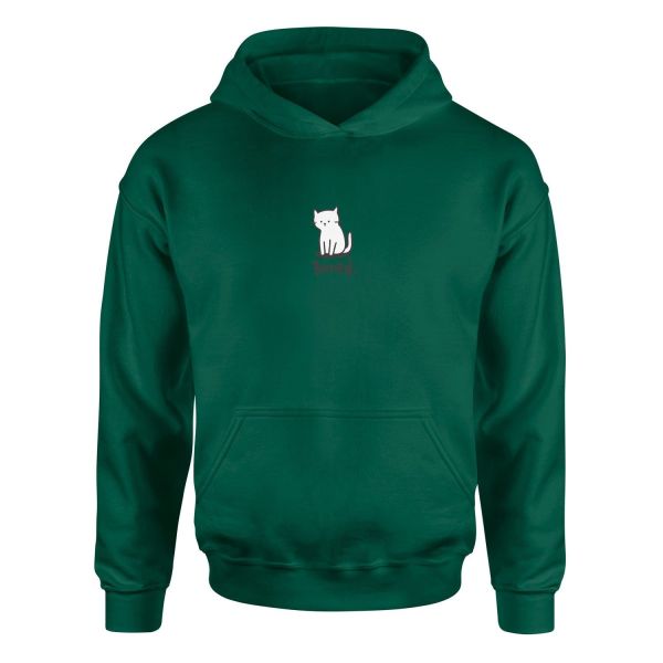 Bored. Hoodie S - Nefti Yeşili