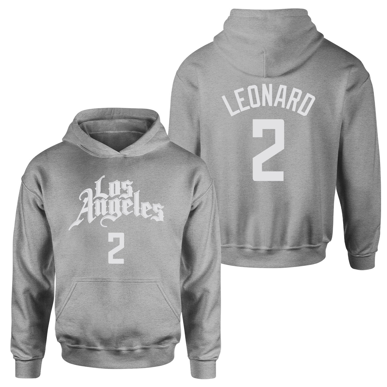 Kawhi Leonard Forma Hoodie S - Gri