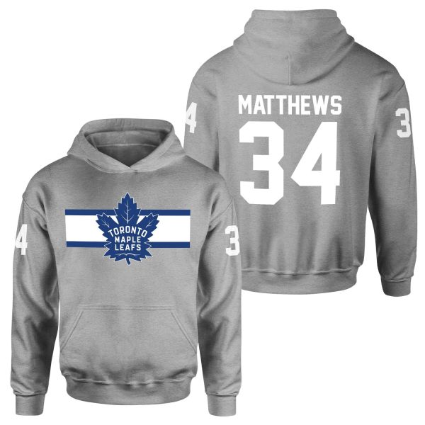 Auston Matthews Toronto Maple Leafs W NHL Jersey Hoodie M - Gri