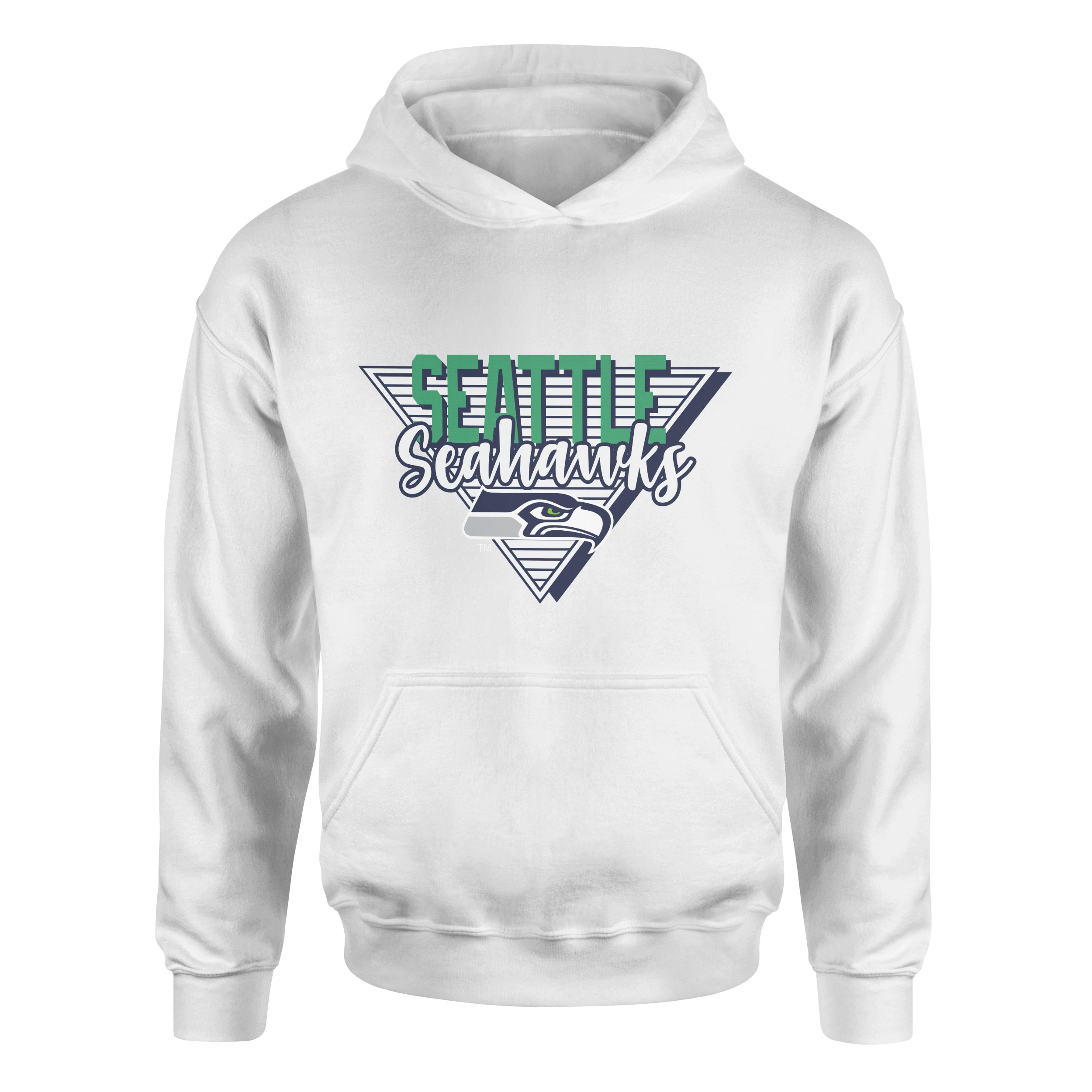 Seattle Seahawks V Hoodie L - Beyaz