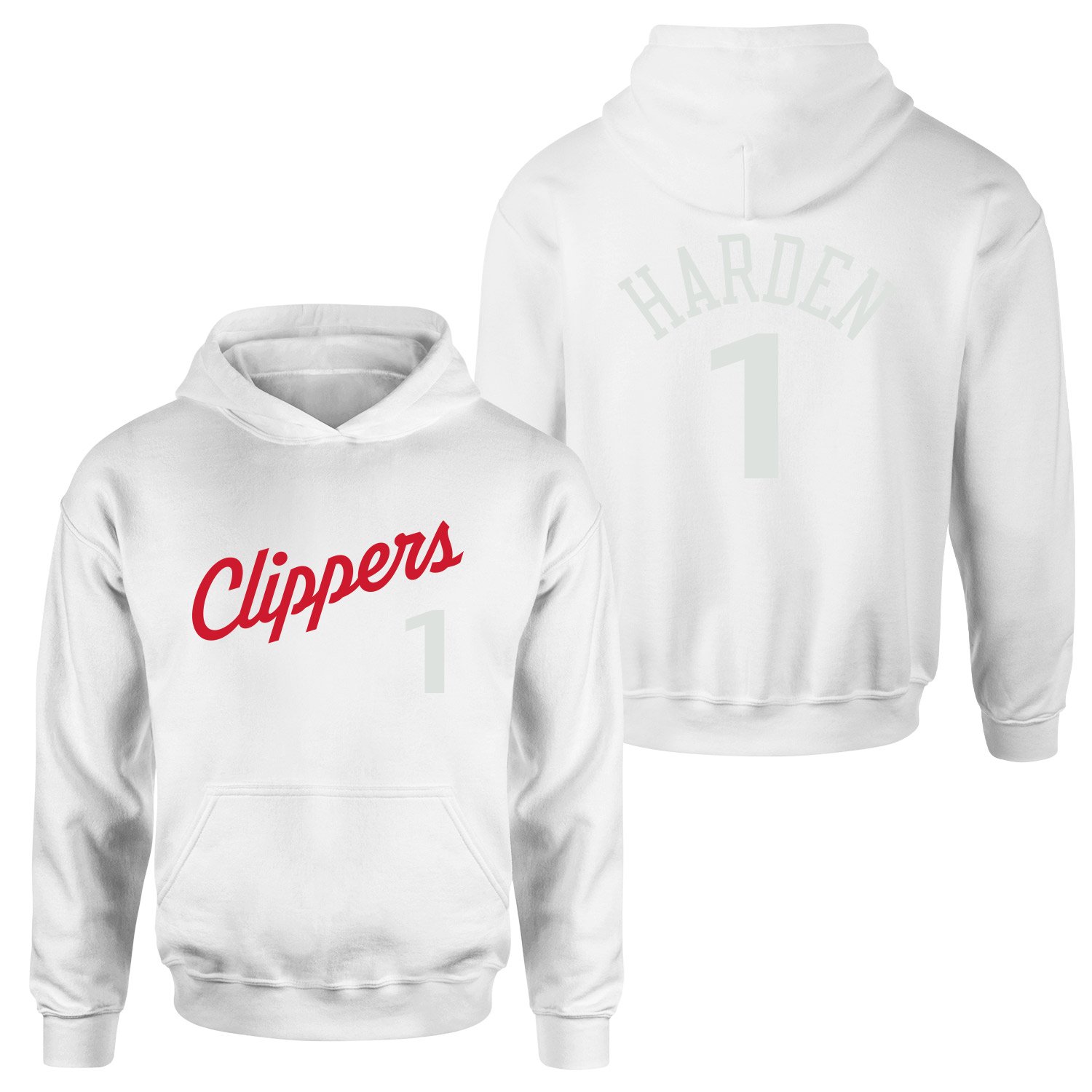 James Harden 1 LA Jersey Hoodie S - Beyaz