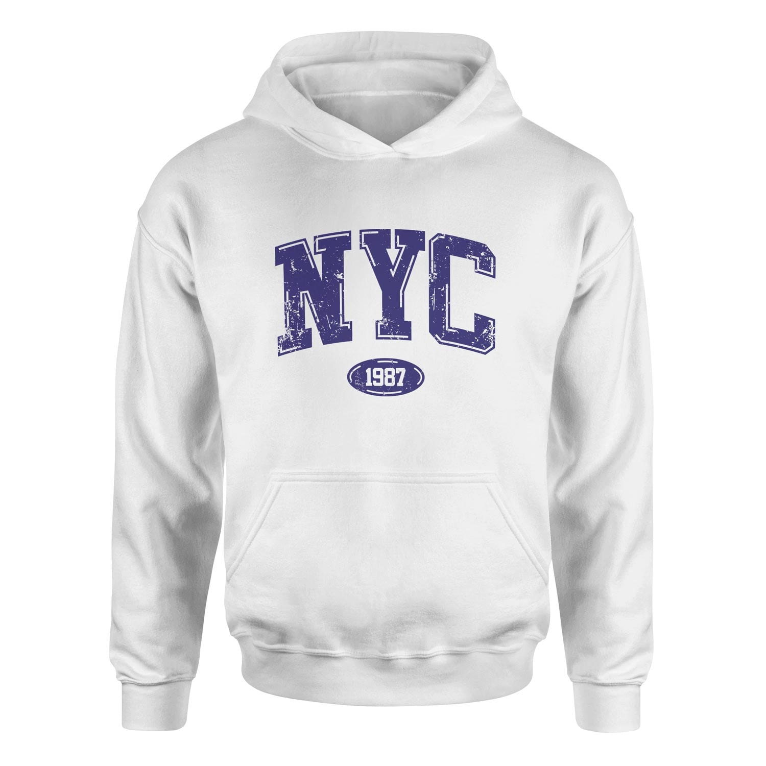 NYC 1987 Hoodie XXL - Beyaz