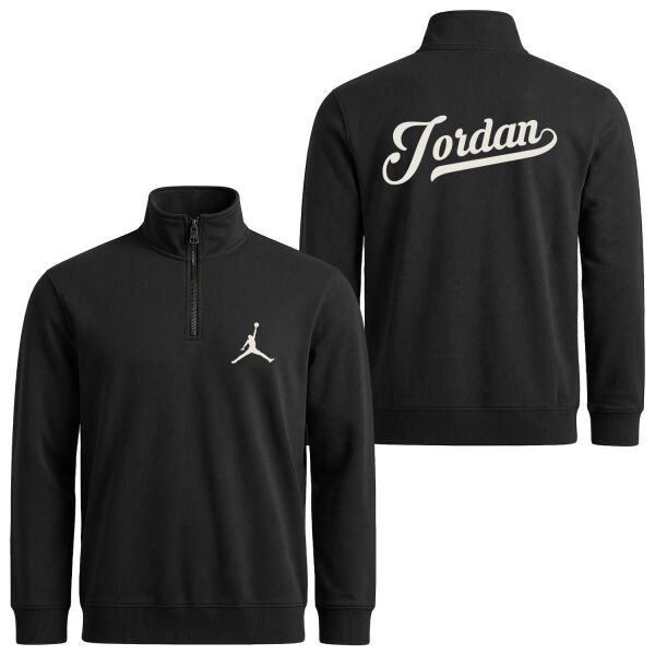 Jordan Enhanced Yarım Fermuarlı Sweatshirt S - Siyah