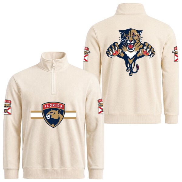 Florida Panthers NHL Jersey Edition Yarım Fermuarlı Sweatshirt