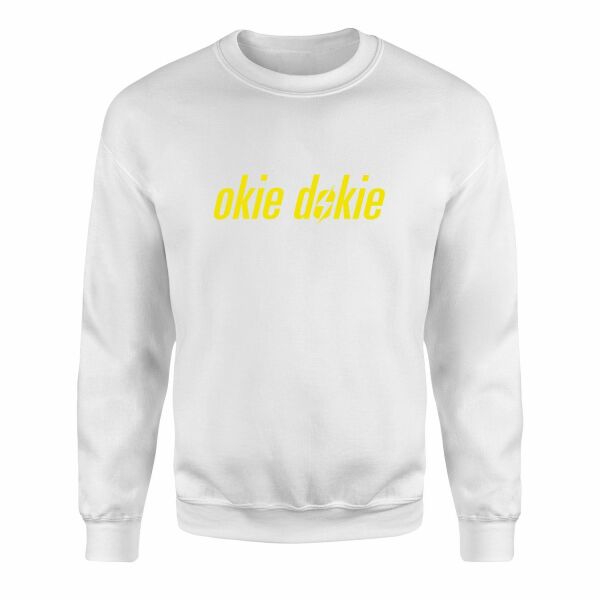 okie dokie | Fallout Sweatshirt XXL - Beyaz