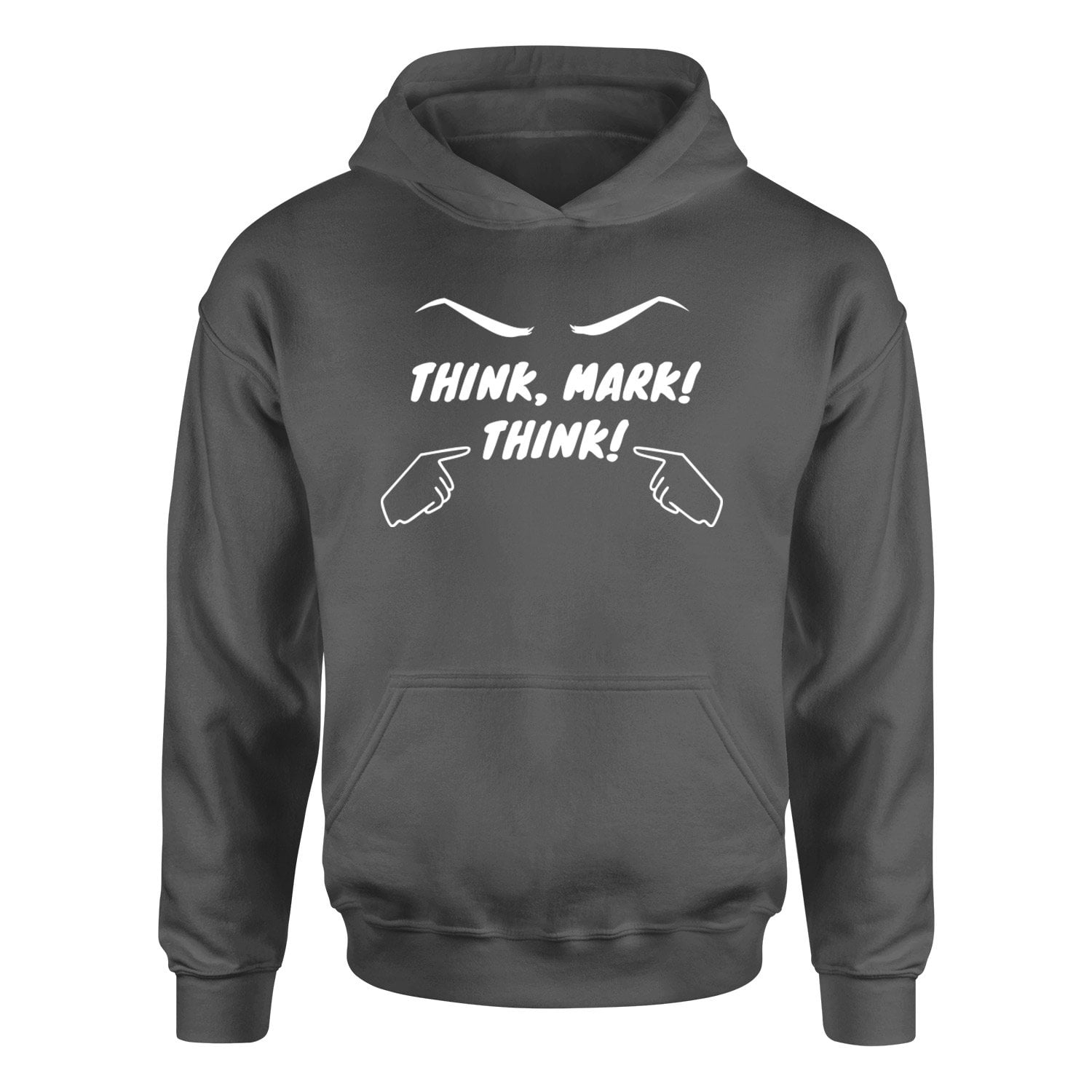 Think Mark Think Hoodie XXL - Füme